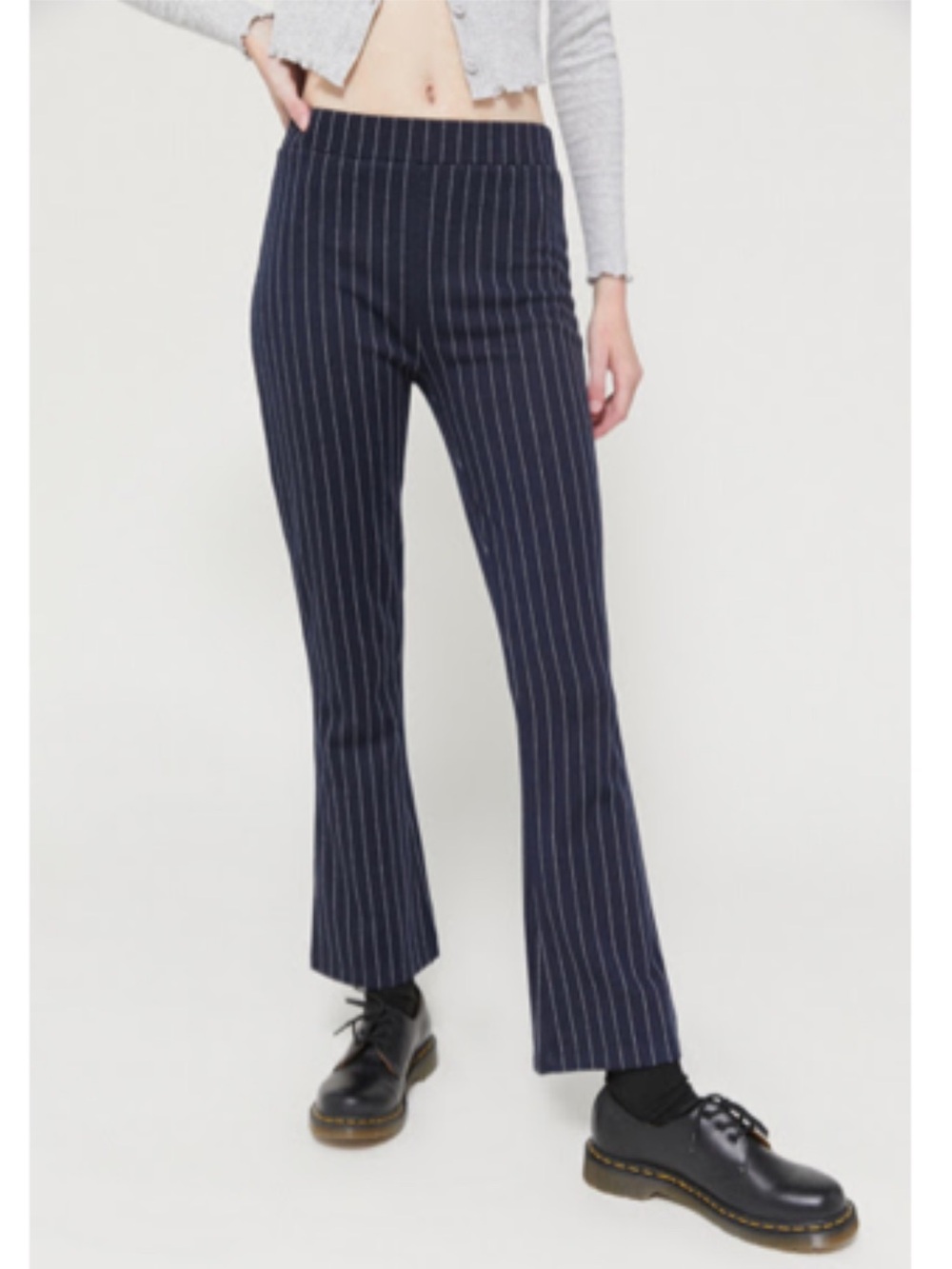 Urban Outfitters Casey Kick Flare Pant pants blue stripe L